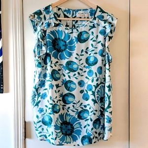 Loft Blue Floral Top